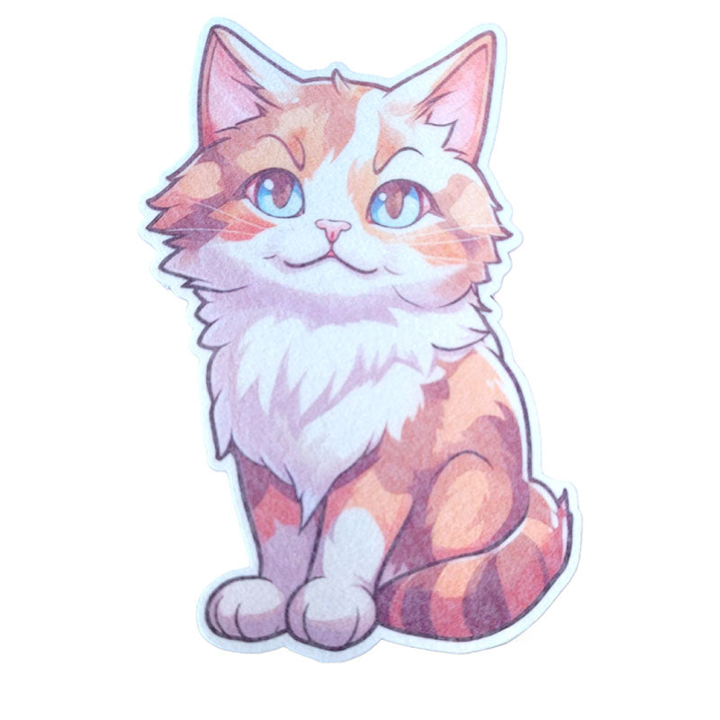 No cutout Silly Patch: Orange cat