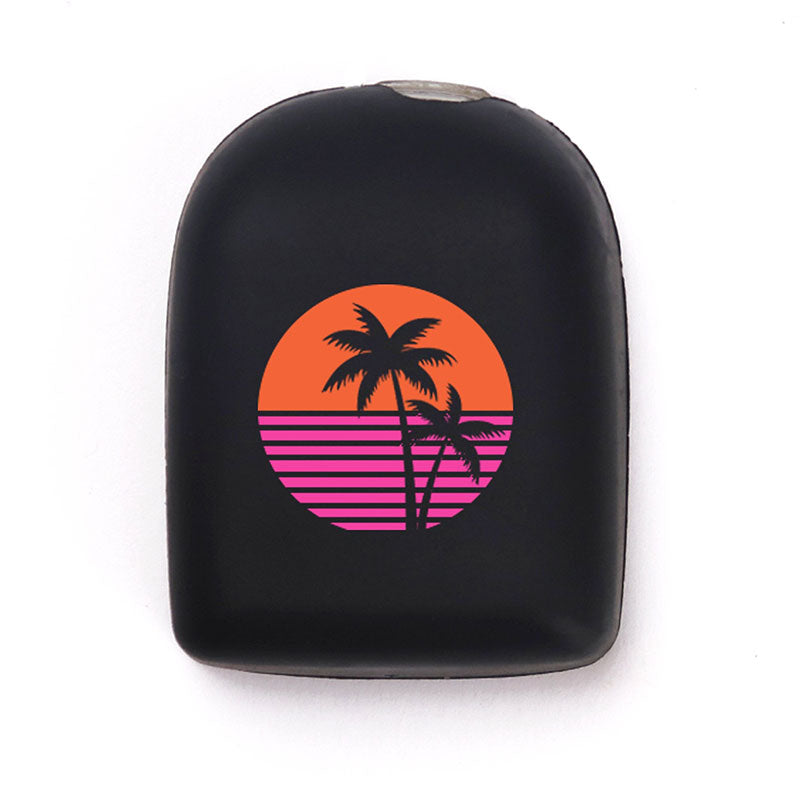 Omnipod reusable cover: Summer Palms - Black