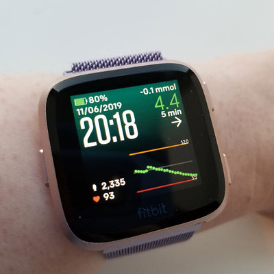 See your Dexcom readings on the Fitbit Versa smart watch