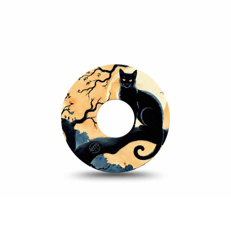 Freestyle Libre 3 ExpressionMed tapes: Spooky black cat