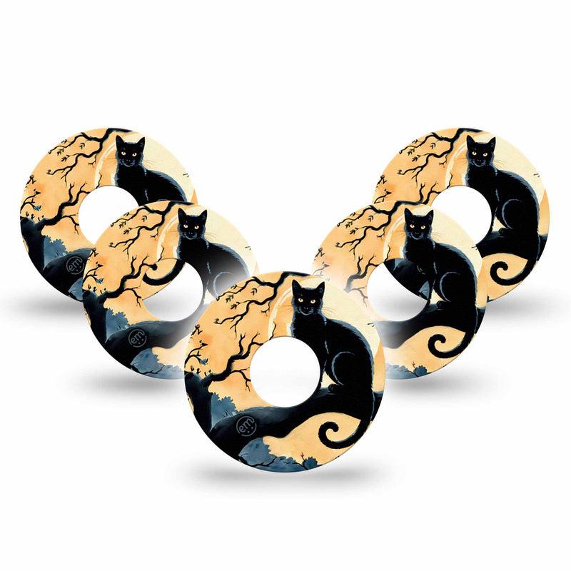 Patchs adhésifs ExpressionMed Freestyle Libre 3 : Chat noir effrayant