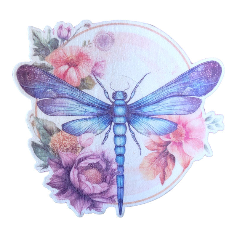 Dexcom G6 Silly Patch: Dragonfly floral design