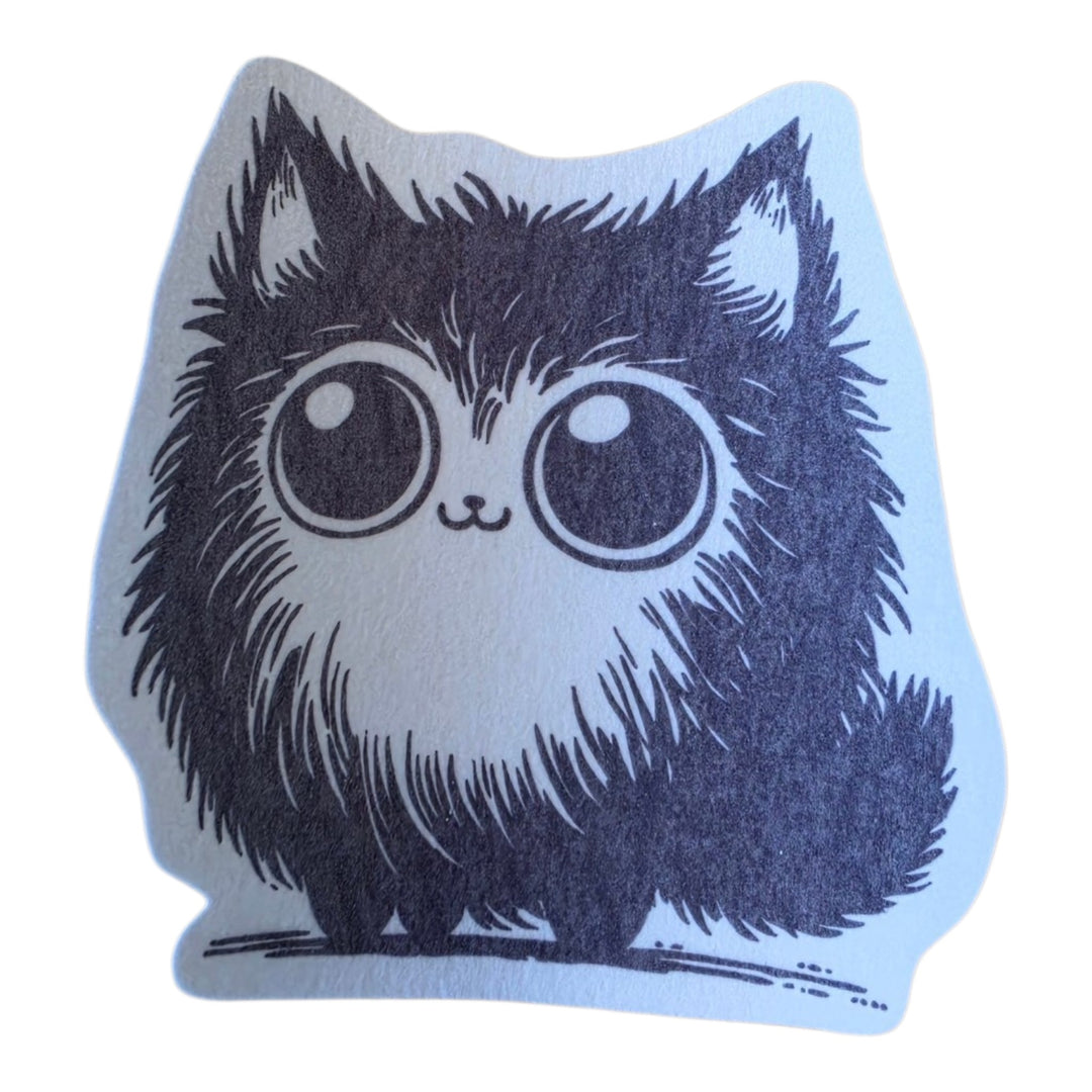 No cutout Silly Patch: Fierce cat