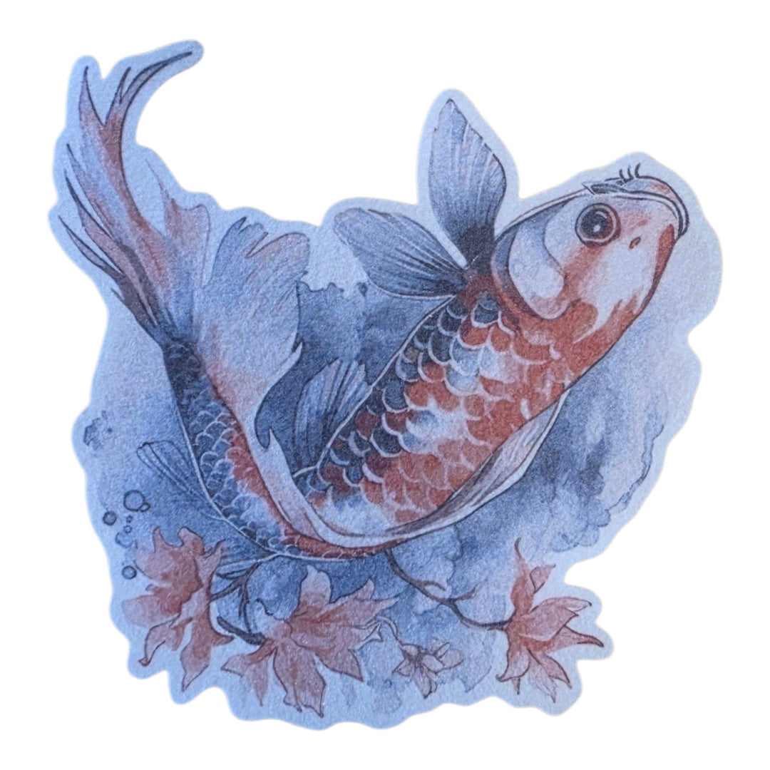 No cutout Silly Patch: Koi fish