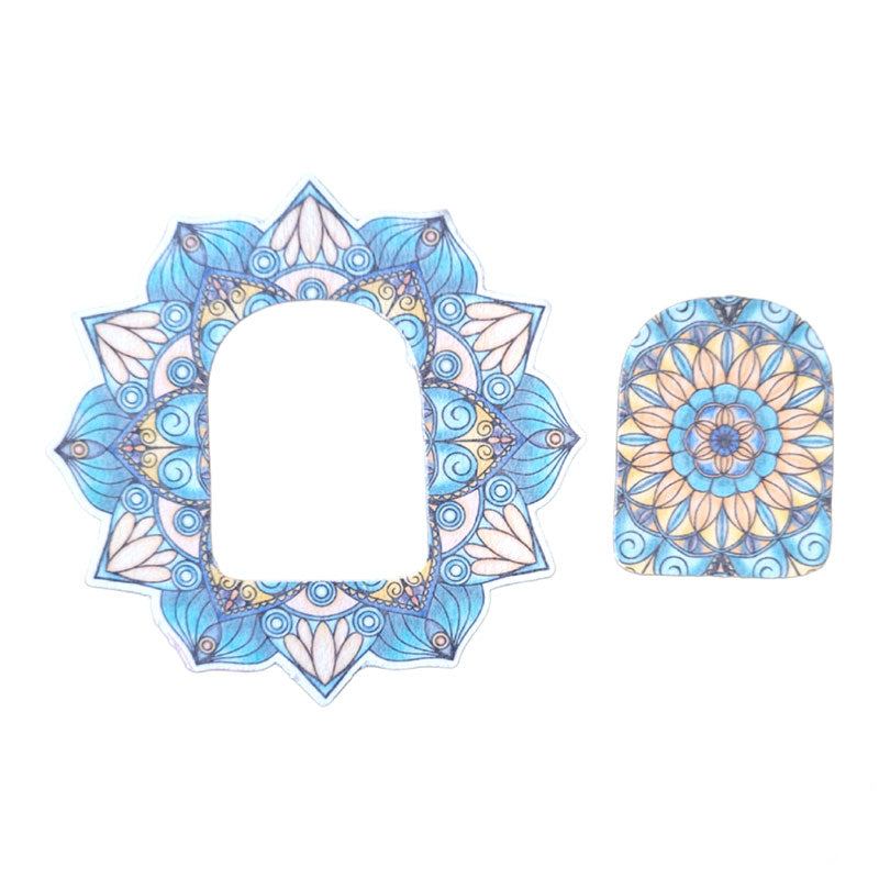 Omnipod Silly Patch: Mandala flower design