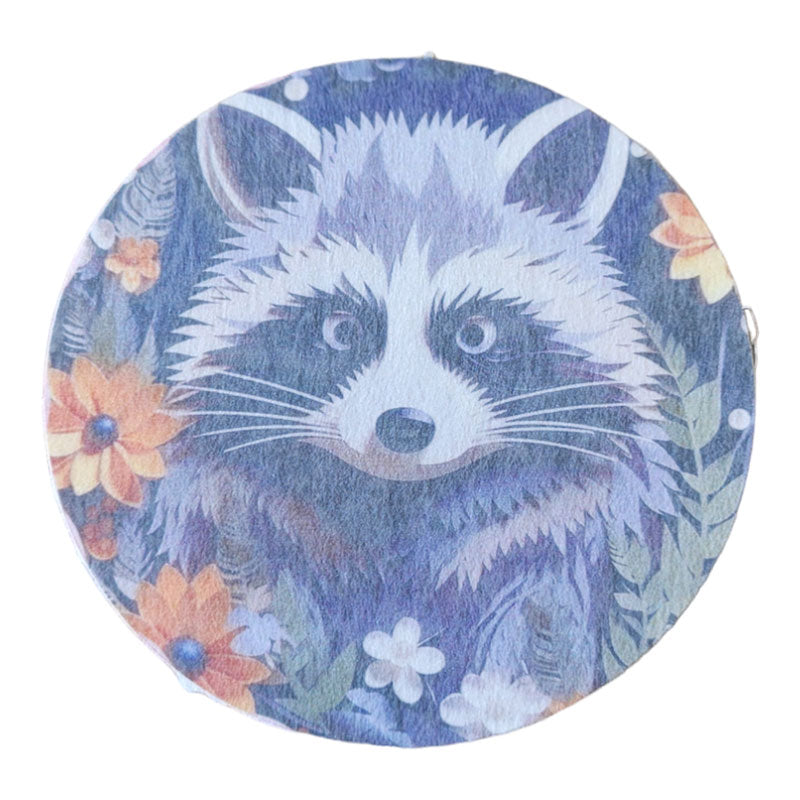 No cutout Silly Patch: Raccoon
