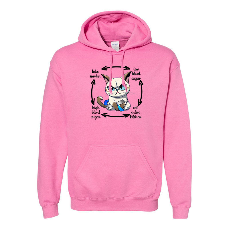 Diabetes cat Unisex hoodie
