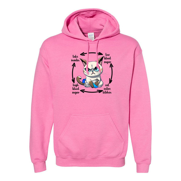 Diabetes cat Unisex hoodie