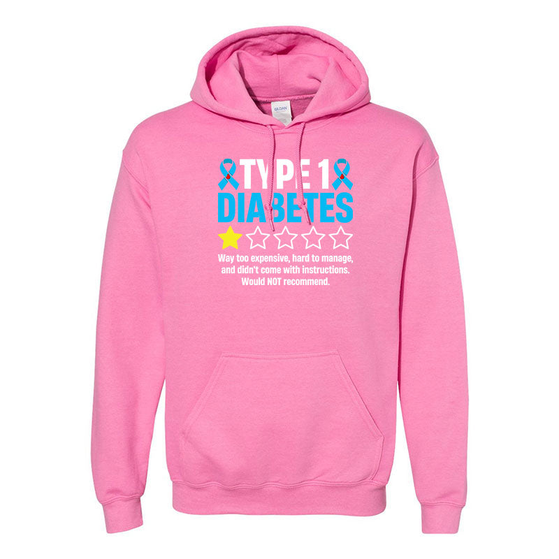 Type 1 Diabetes one star Unisex hoodie