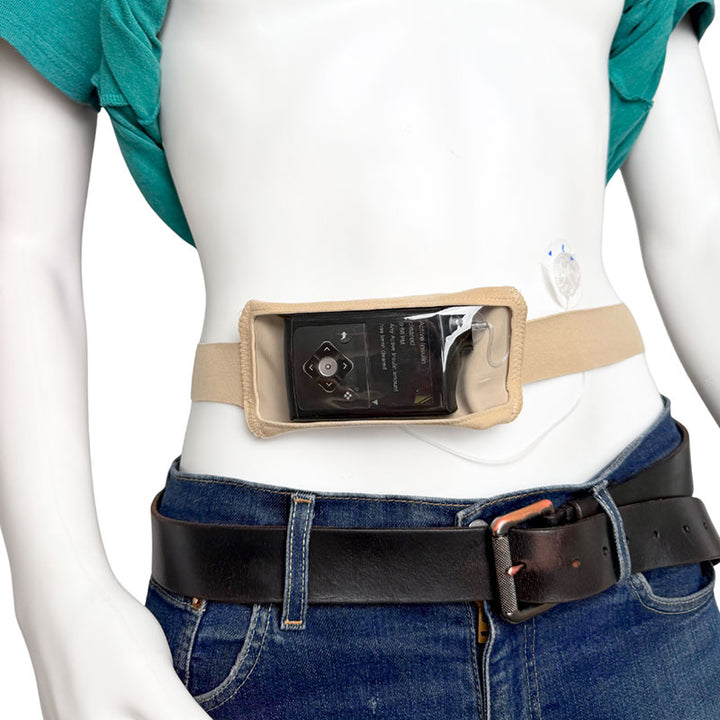 Insulin Pump Belt pouch screen with grip