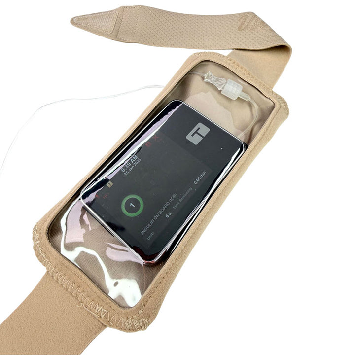 Insulin Pump Belt pouch screen with grip