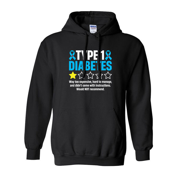Type 1 Diabetes one star Unisex hoodie