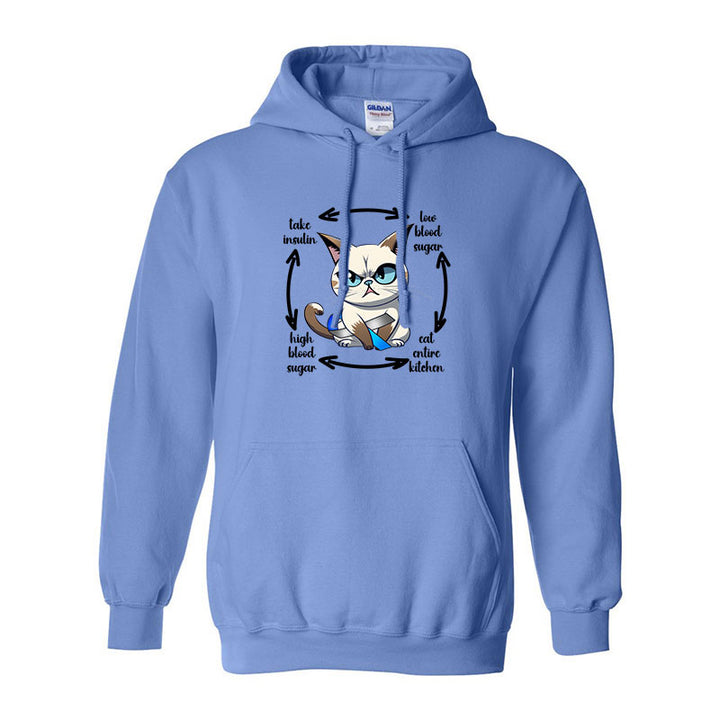 Diabetes cat Unisex hoodie