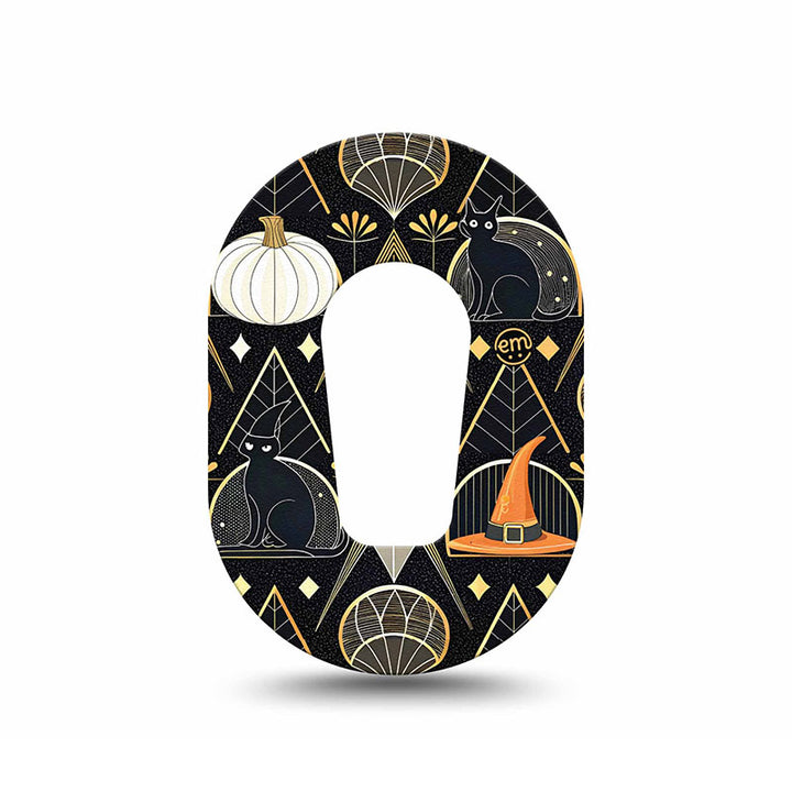 Dexcom G6 ExpressionMed tapes: Art Deco Halloween mini