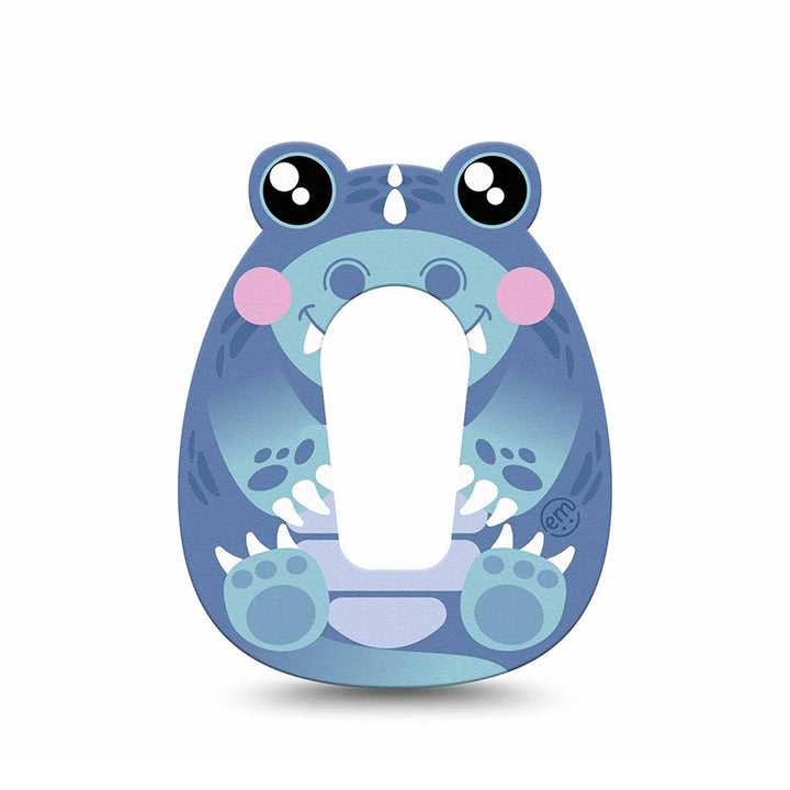 Dexcom G6 ExpressionMed tapes: Blue Dinosaur Gumdrop shape