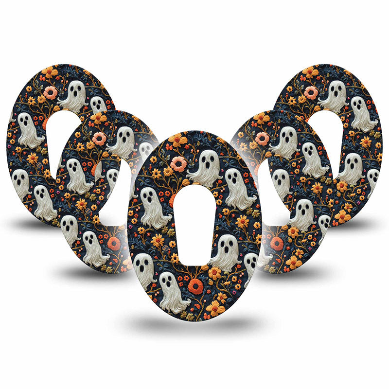 Patchs adhésifs Dexcom G6 ExpressionMed : Fantôme brodé