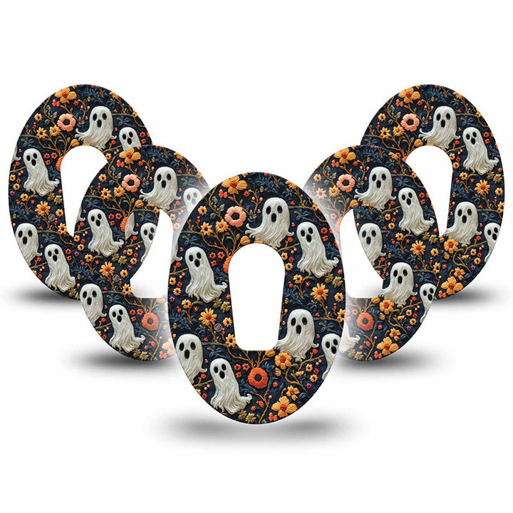 Patchs adhésifs Dexcom G6 ExpressionMed : Fantôme brodé