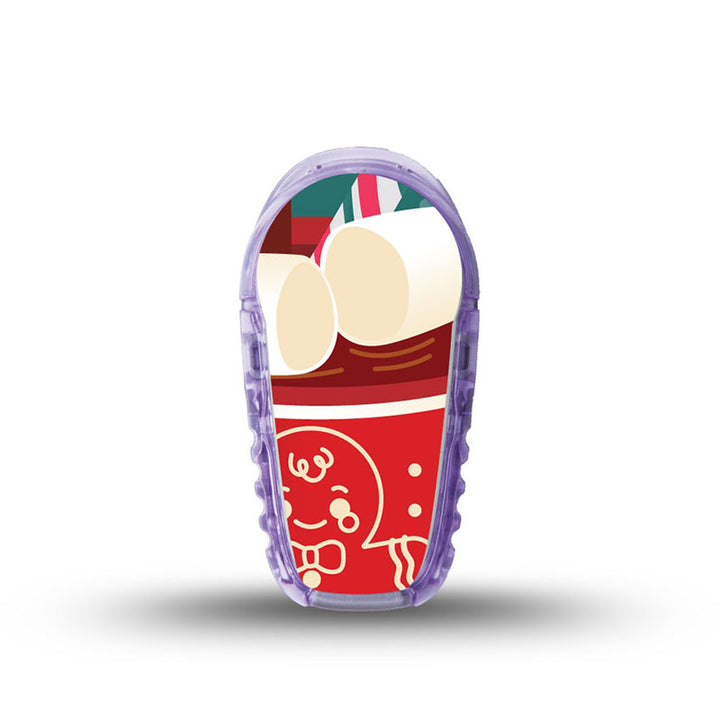 ExpressionMed Dexcom G6 transmitter sticker: Hot chocolate