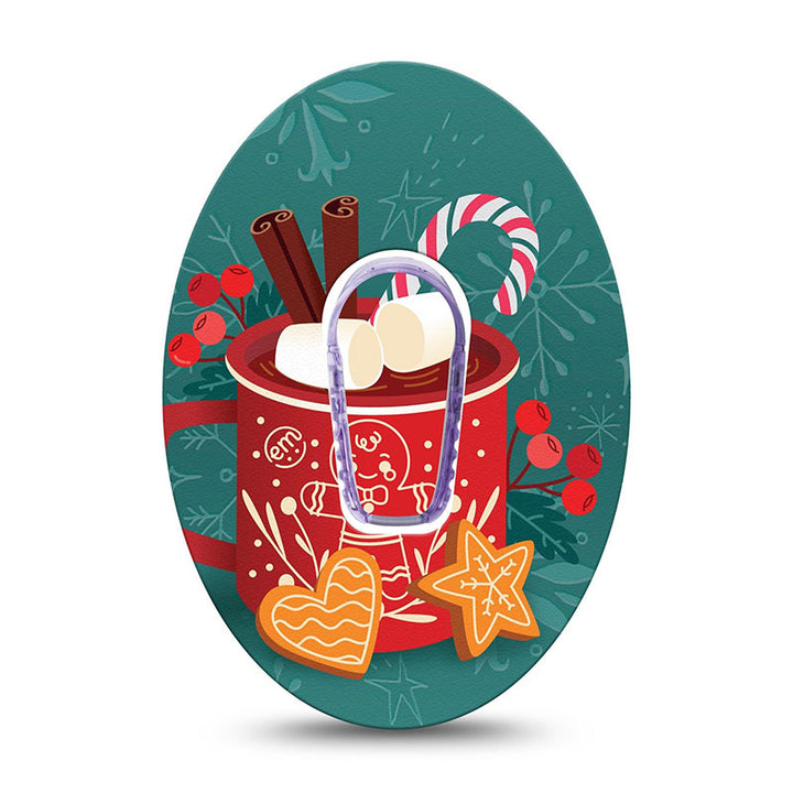 ExpressionMed Dexcom G6 transmitter sticker: Hot chocolate