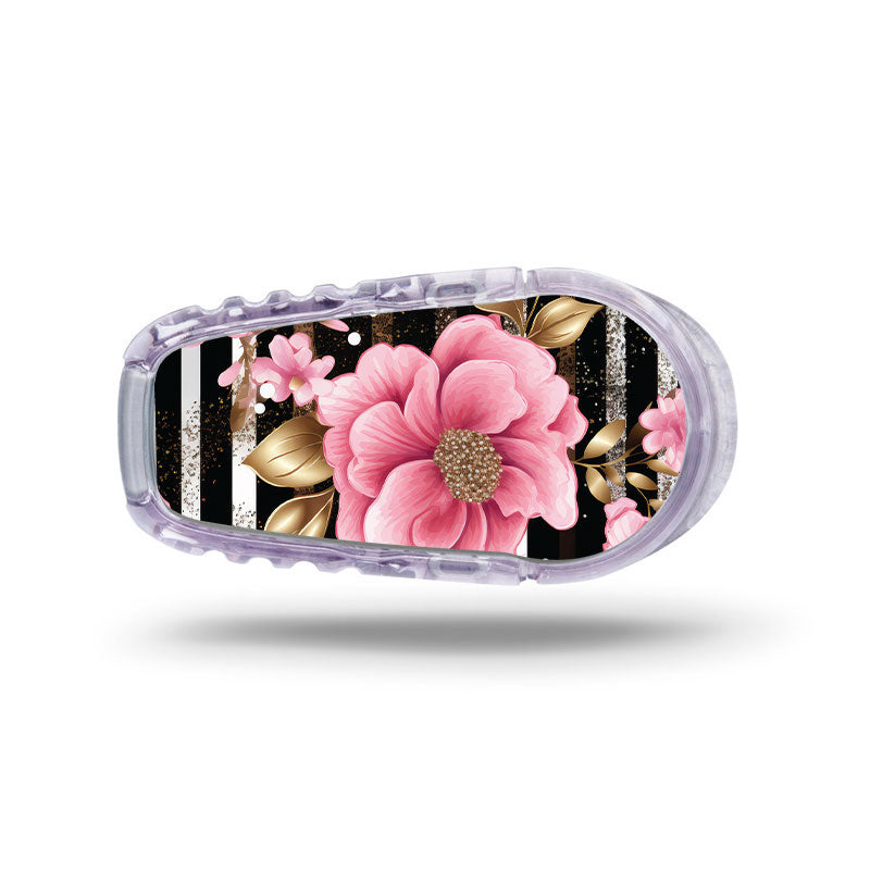 Dexcom G6 transmitter sticker: Pink gold floral – Pimp My Diabetes