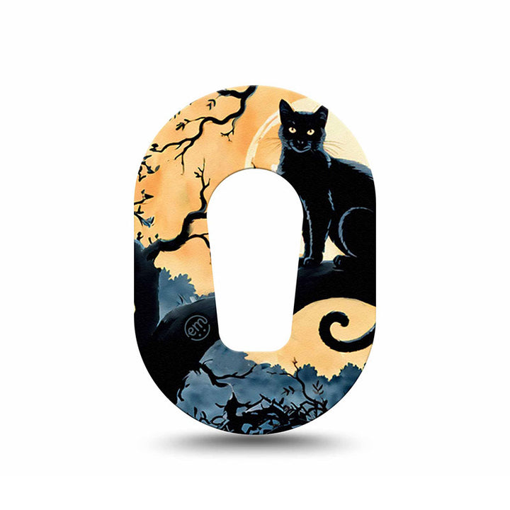 Dexcom G6 ExpressionMed tapes: Spooky black cat mini