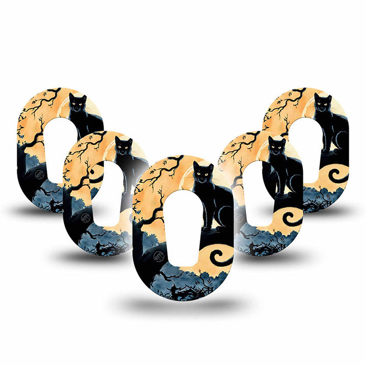 Dexcom G6 ExpressionMed tapes: Spooky black cat mini