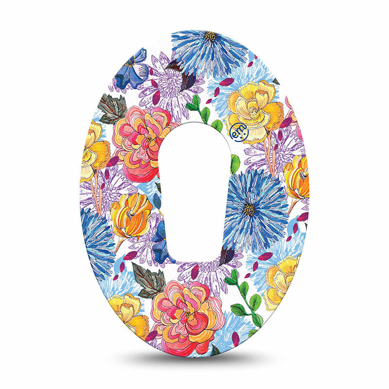 Patchs Adhésifs Dexcom G6 Expressionmed : Floral stylisé