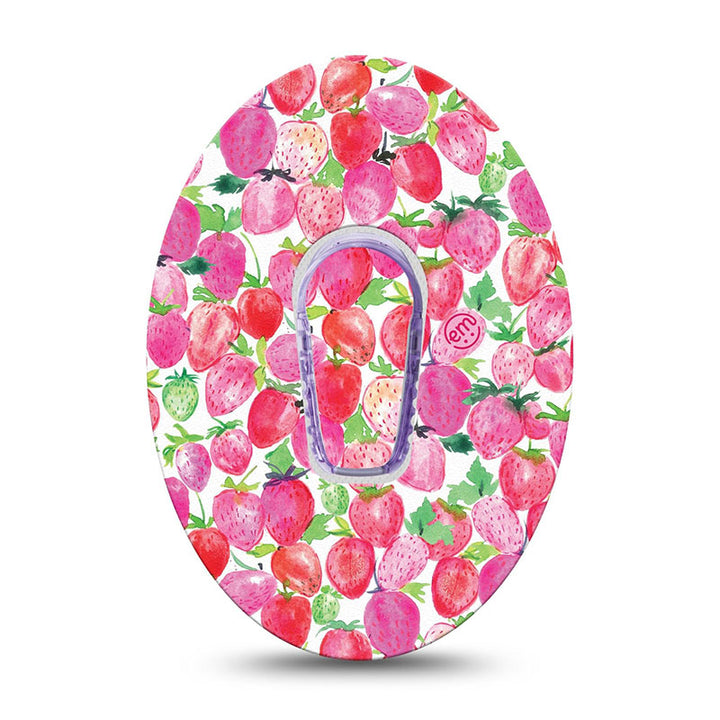 ExpressionMed Dexcom G6 transmitter sticker: Strawberry crush