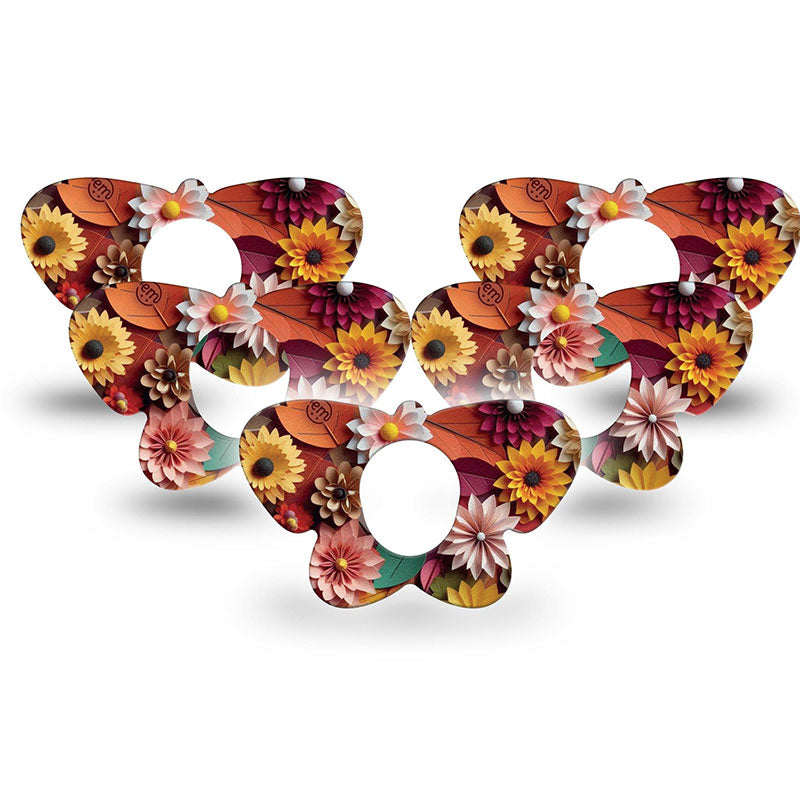 Dexcom G7 ExpressionMed tapes: 3D Floral butterfly