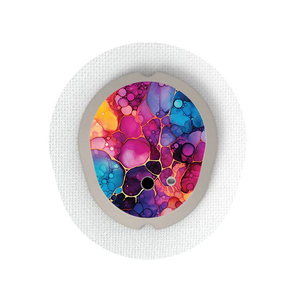 Dexcom G7 transmitter sticker: Alcohol ink
