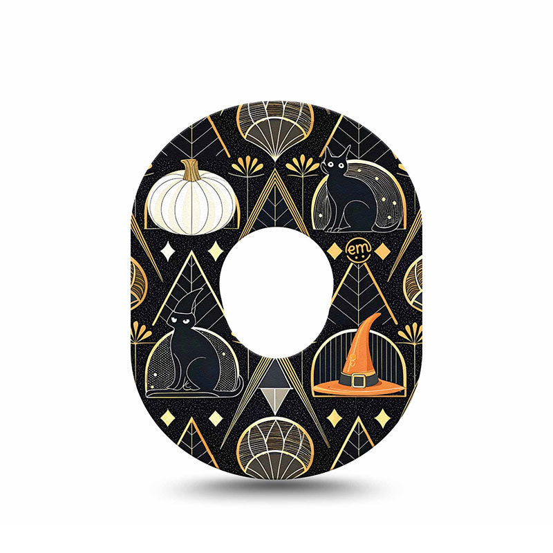 Dexcom G7 ExpressionMed tapes: Art Deco Halloween