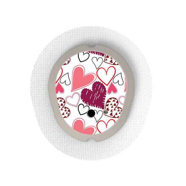 Dexcom G7 transmitter sticker: Be my Valentine