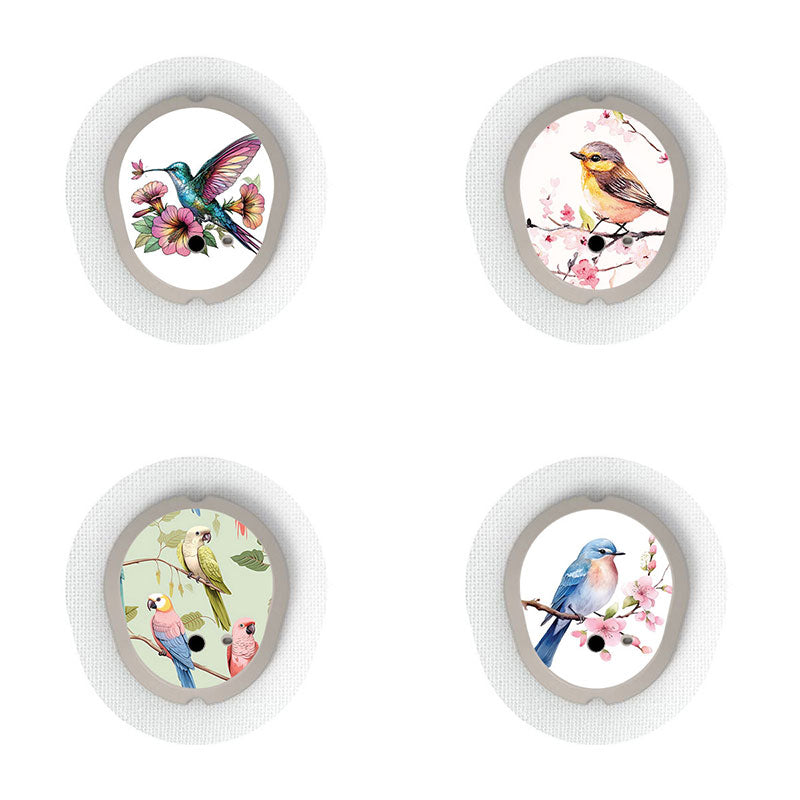 Dexcom G7 transmitter sticker combo pack: Birds