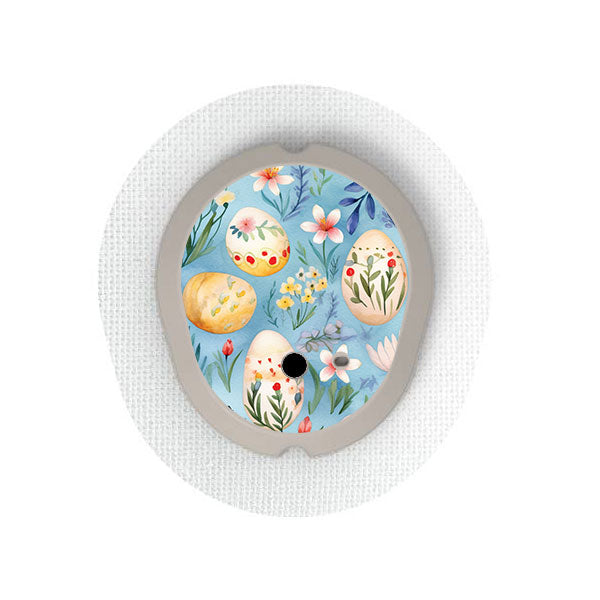 Dexcom G7 transmitter sticker: Blue Easter