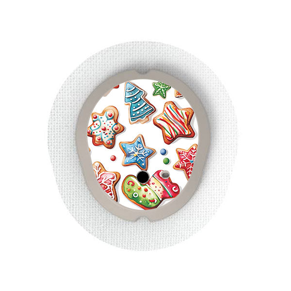 Dexcom G7 transmitter sticker: Christmas cookies