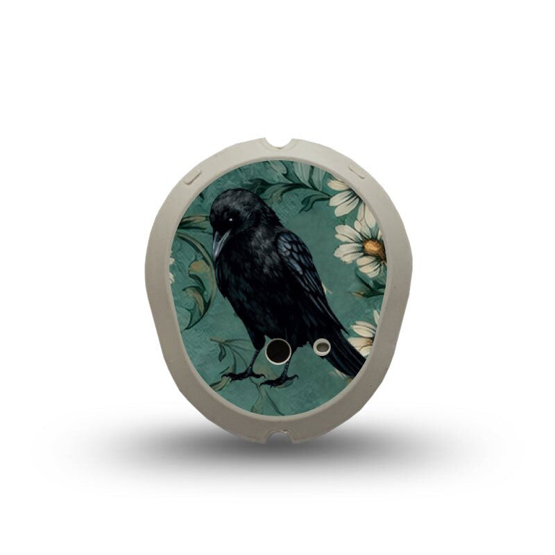 ExpressionMed Dexcom G7 transmitter sticker: Crows