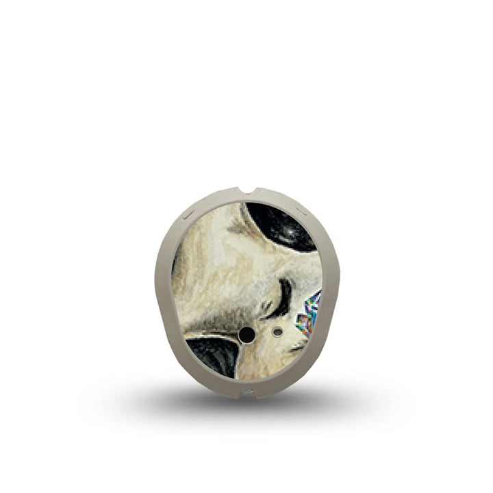 ExpressionMed Dexcom G7 transmitter sticker: Crystal skulls