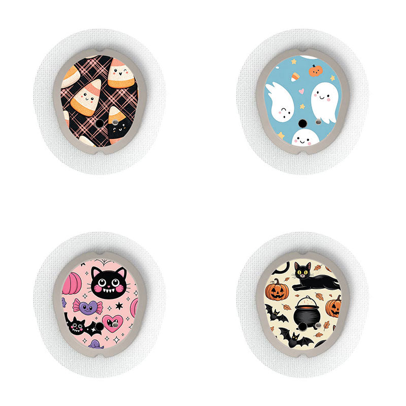 Dexcom G7 transmitter sticker combo pack: Cute Halloween