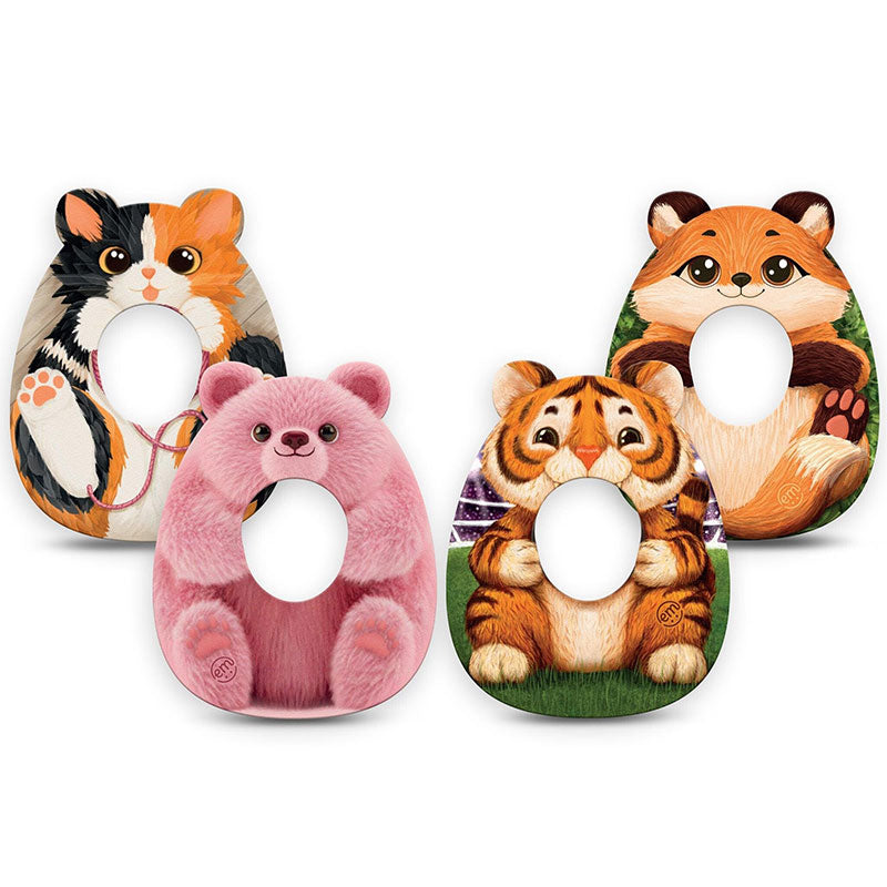 Dexcom G7 ExpressionMed tapes: Cute wildlife Variety pack