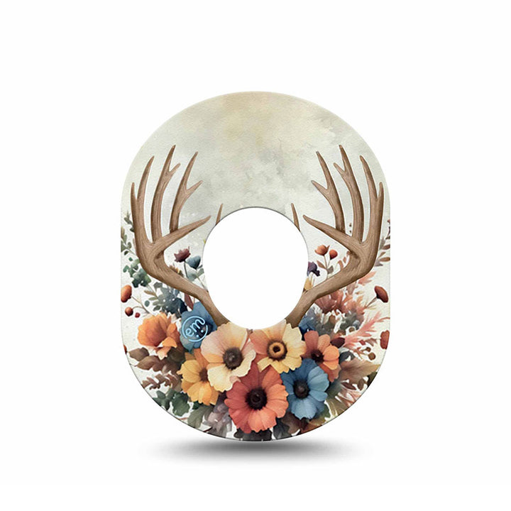 Dexcom G7 ExpressionMed tapes: Floral antlers