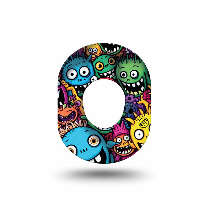Dexcom G7 ExpressionMed tapes: Funky monsters mini