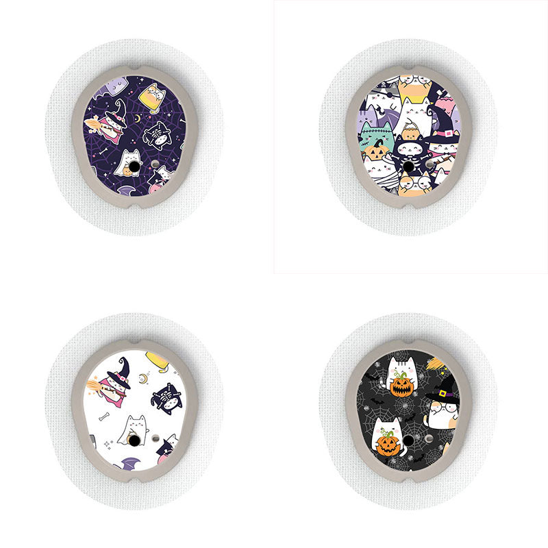 Dexcom G7 transmitter sticker combo pack: Halloween cats