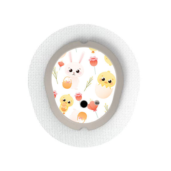 Dexcom G7 transmitter sticker: Happy Easter