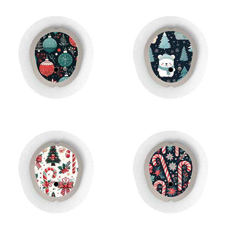 Dexcom G7 transmitter sticker combo pack: Holiday mood