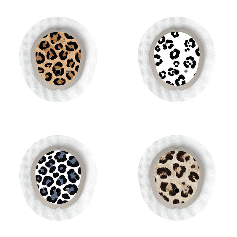 Dexcom G7 transmitter sticker combo pack: Leopard prints