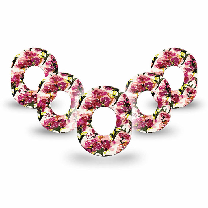 Patchs Adhésifs Dexcom G7 ExpressionMed : Mini fleurs marron