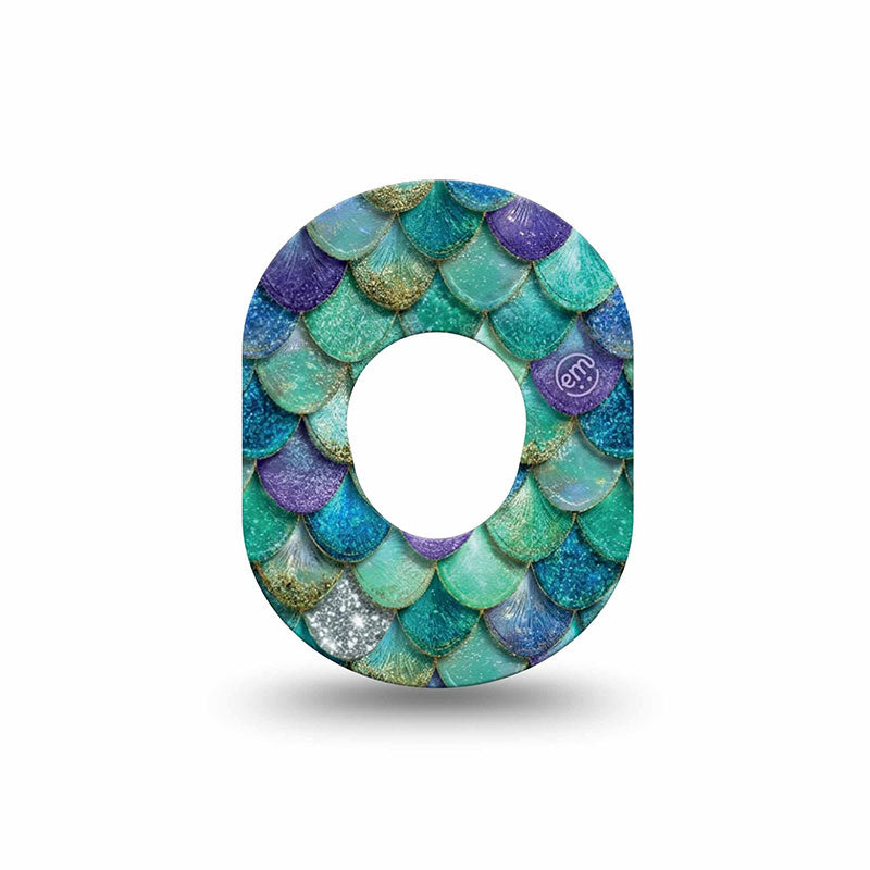 Dexcom G7 ExpressionMed tapes: Mermaid scales mini
