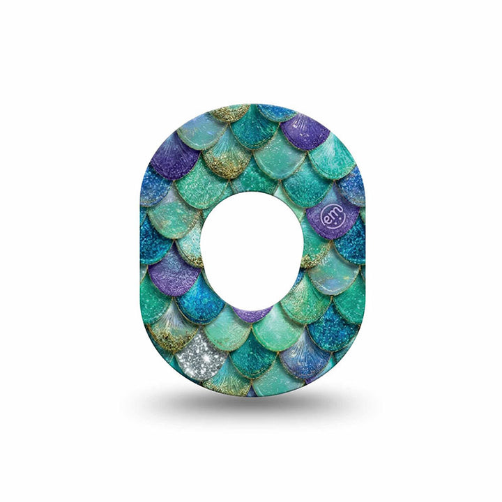 Dexcom G7 ExpressionMed tapes: Mermaid scales mini