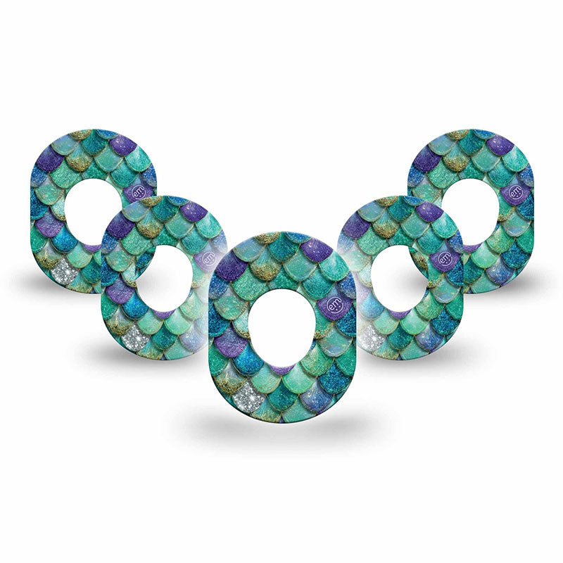 Dexcom G7 ExpressionMed tapes: Mermaid scales mini