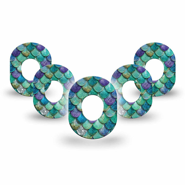 Dexcom G7 ExpressionMed tapes: Mermaid scales mini